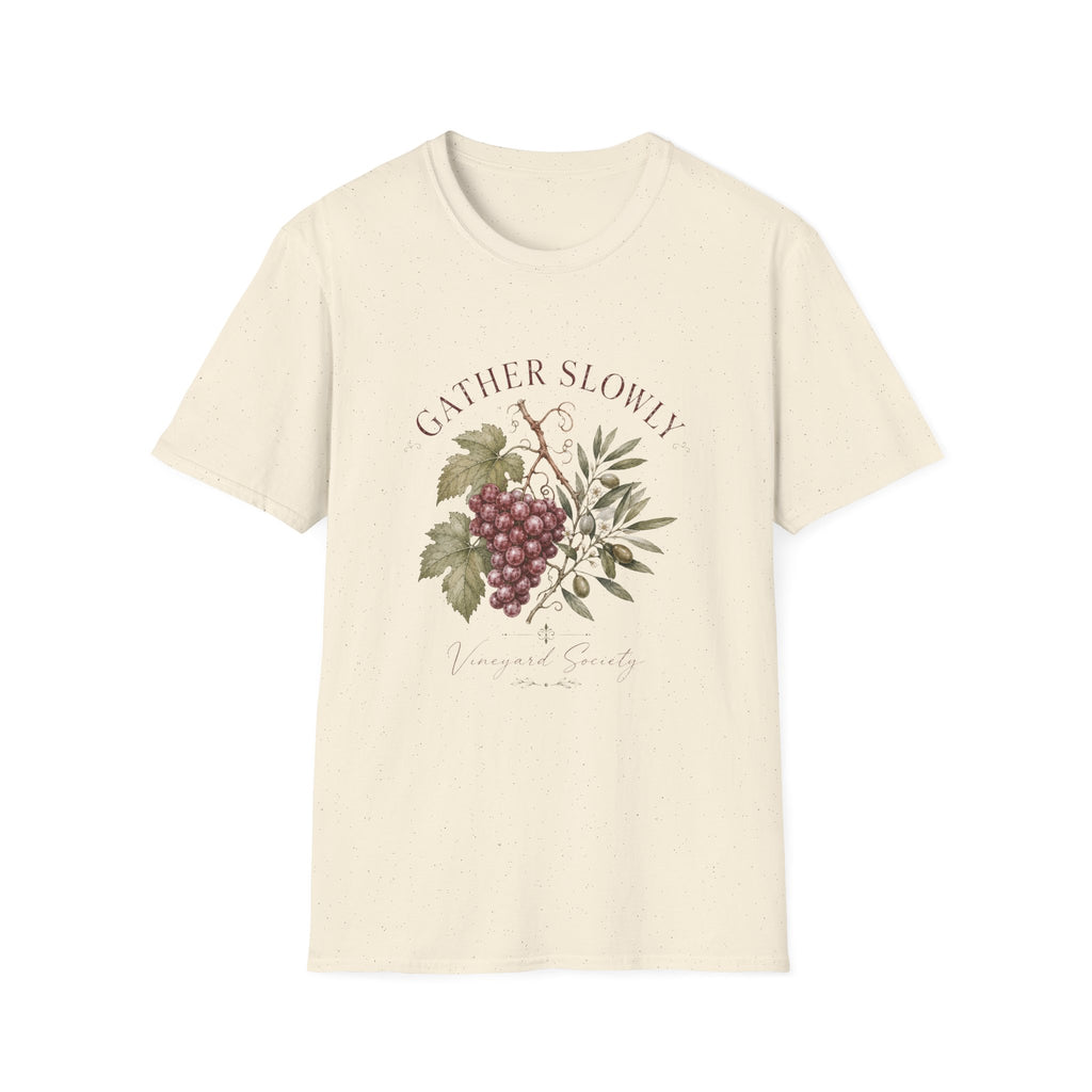 Gather Slowly Vineyard Society T-Shirt
