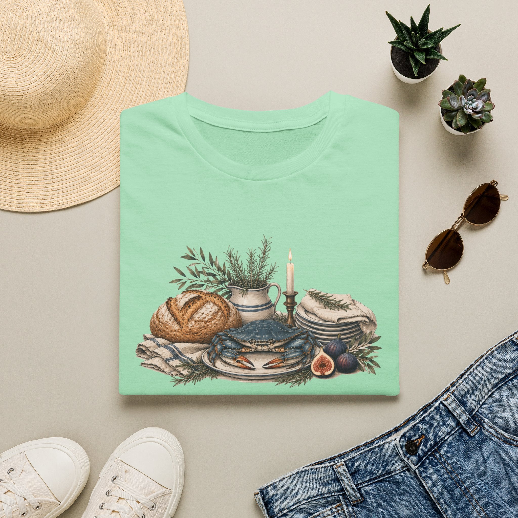 Bread, Blue Crab, Blessings T-Shirt
