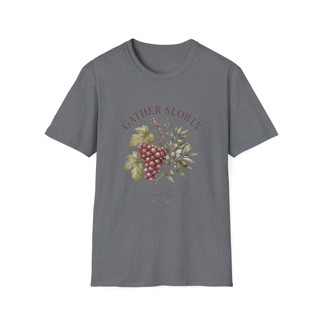 Gather Slowly Vineyard Society T-Shirt