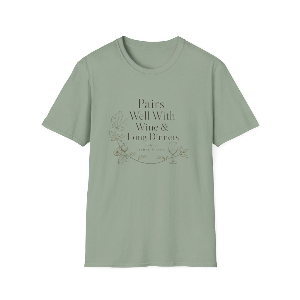 Pairs Well With Wine & Long Evenings T-Shirt