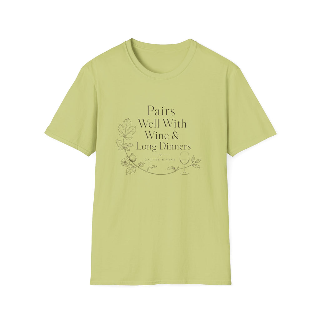 Pairs Well With Wine & Long Evenings T-Shirt