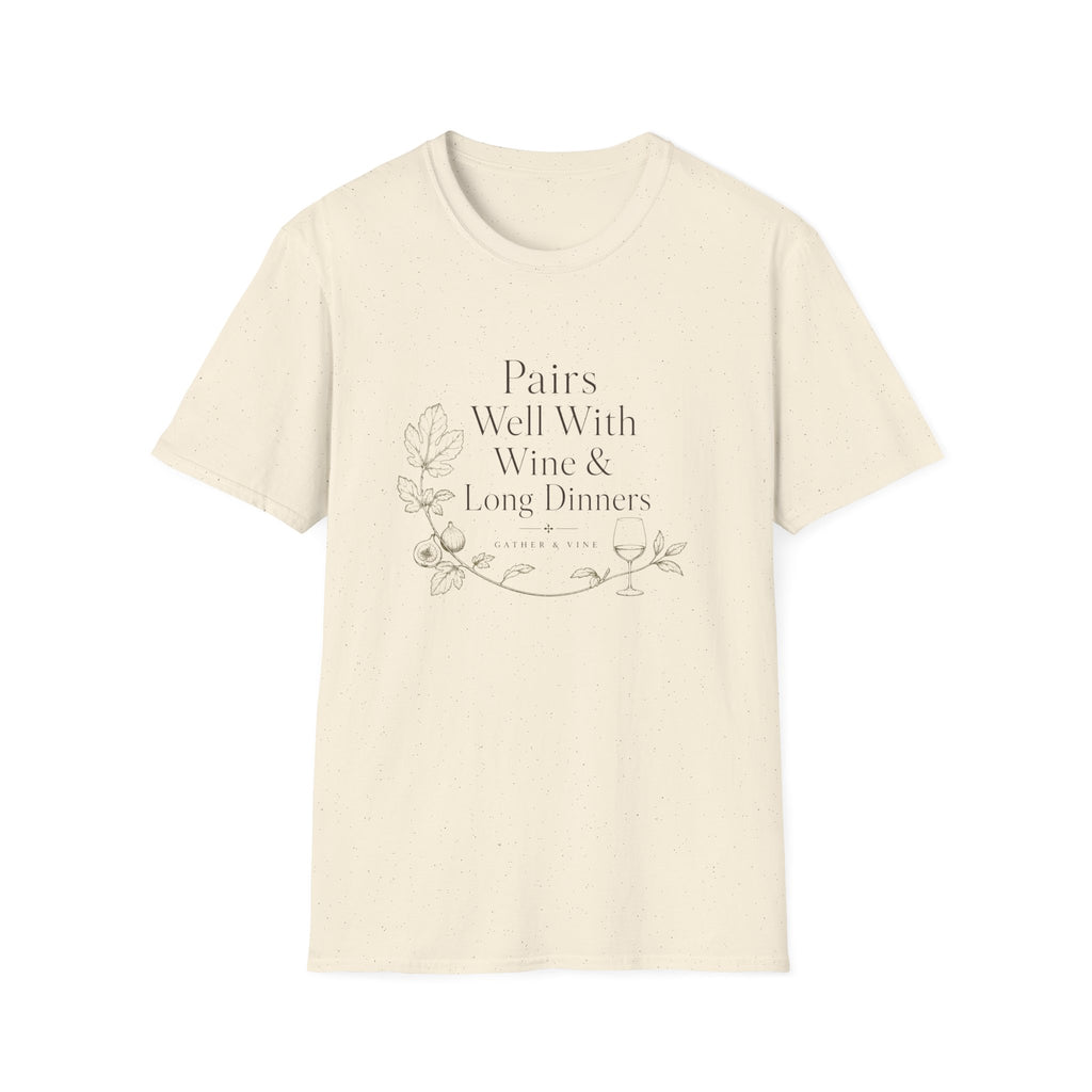 Pairs Well With Wine & Long Evenings T-Shirt