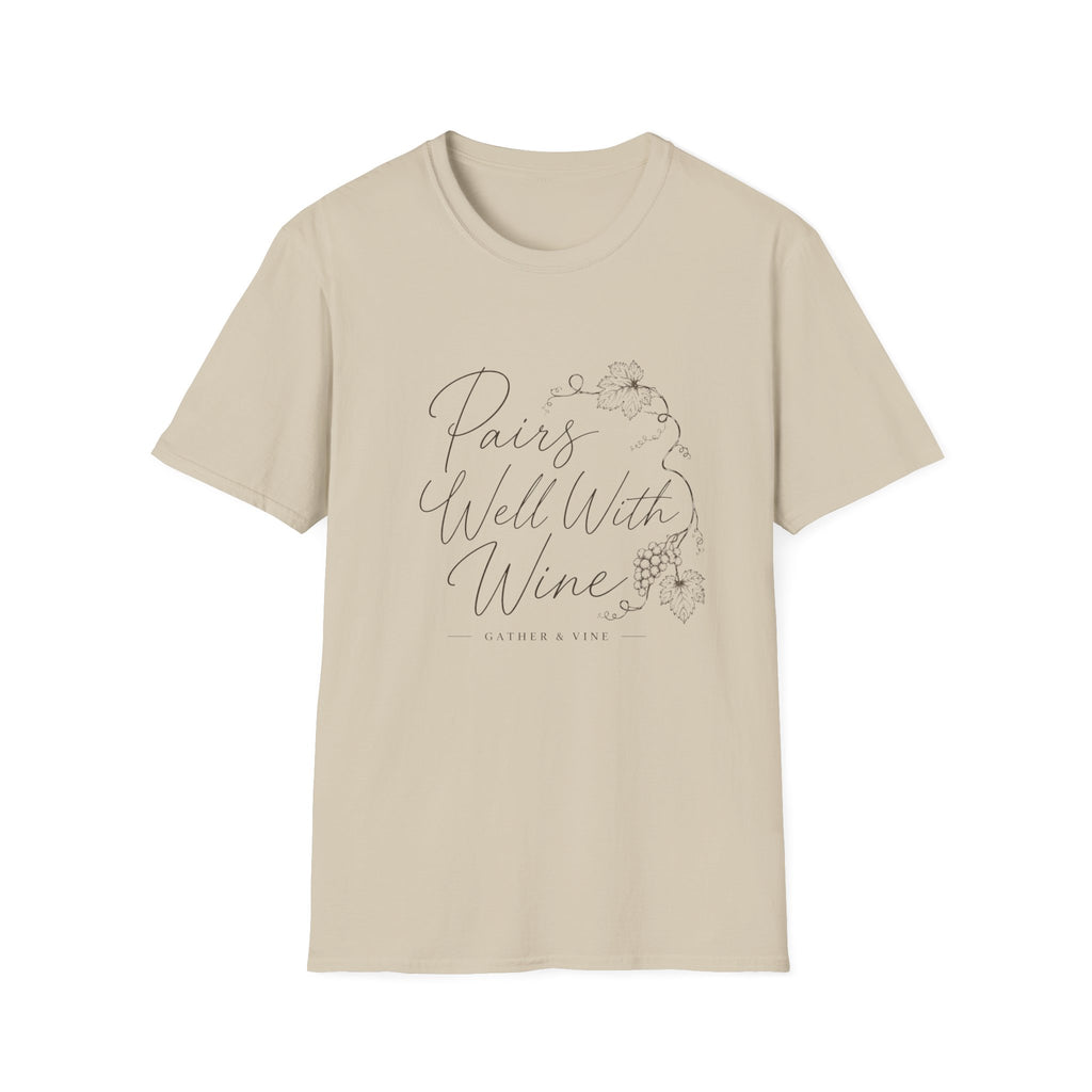 Pairs Well With Wine T-Shirt