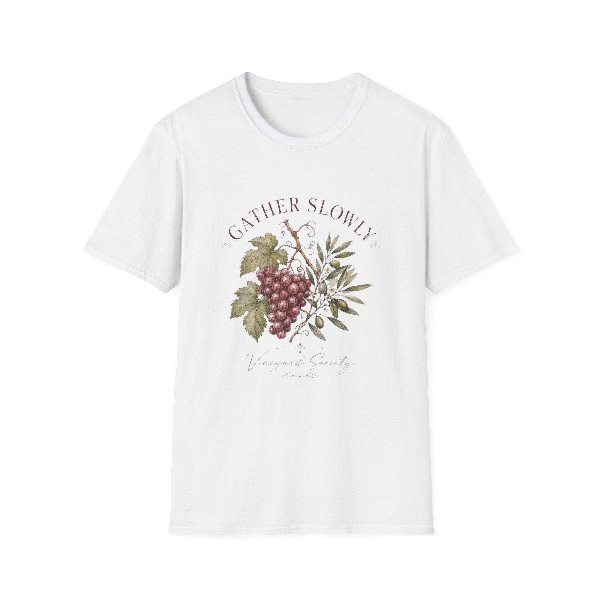 Gather Slowly Vineyard Society T-Shirt