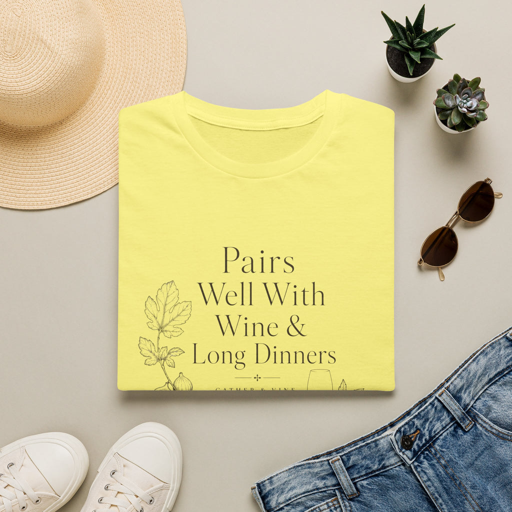 Pairs Well With Wine & Long Evenings T-Shirt