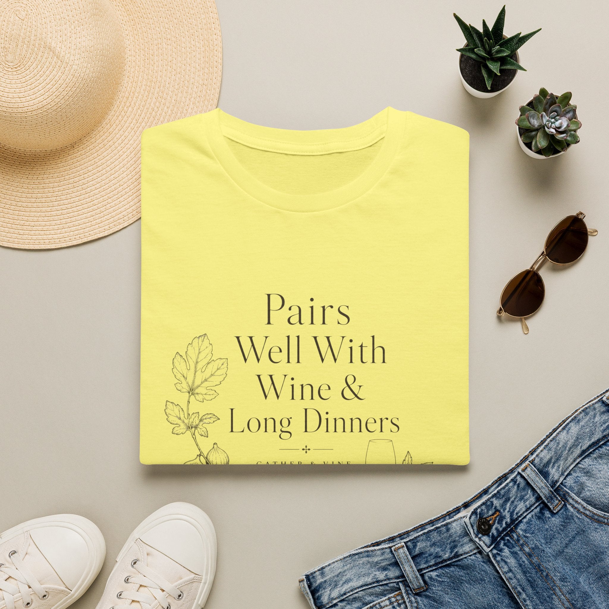 Pairs Well With Wine & Long Evenings T-Shirt