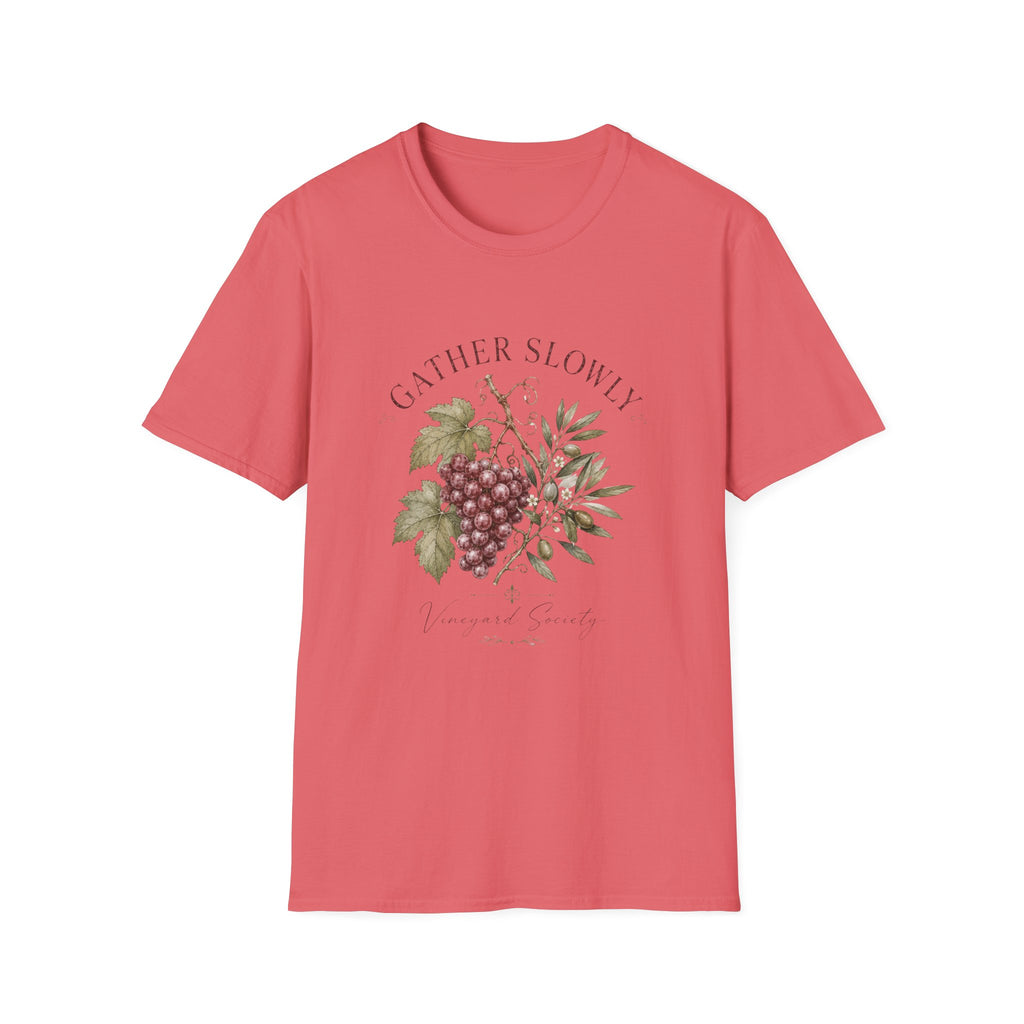 Gather Slowly Vineyard Society T-Shirt