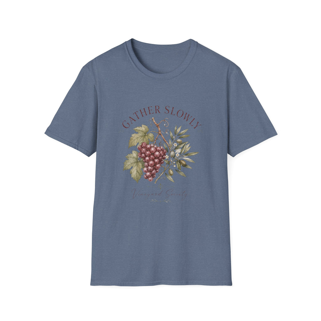 Gather Slowly Vineyard Society T-Shirt