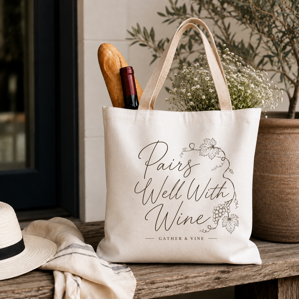 Pairs Well With Wine Tote