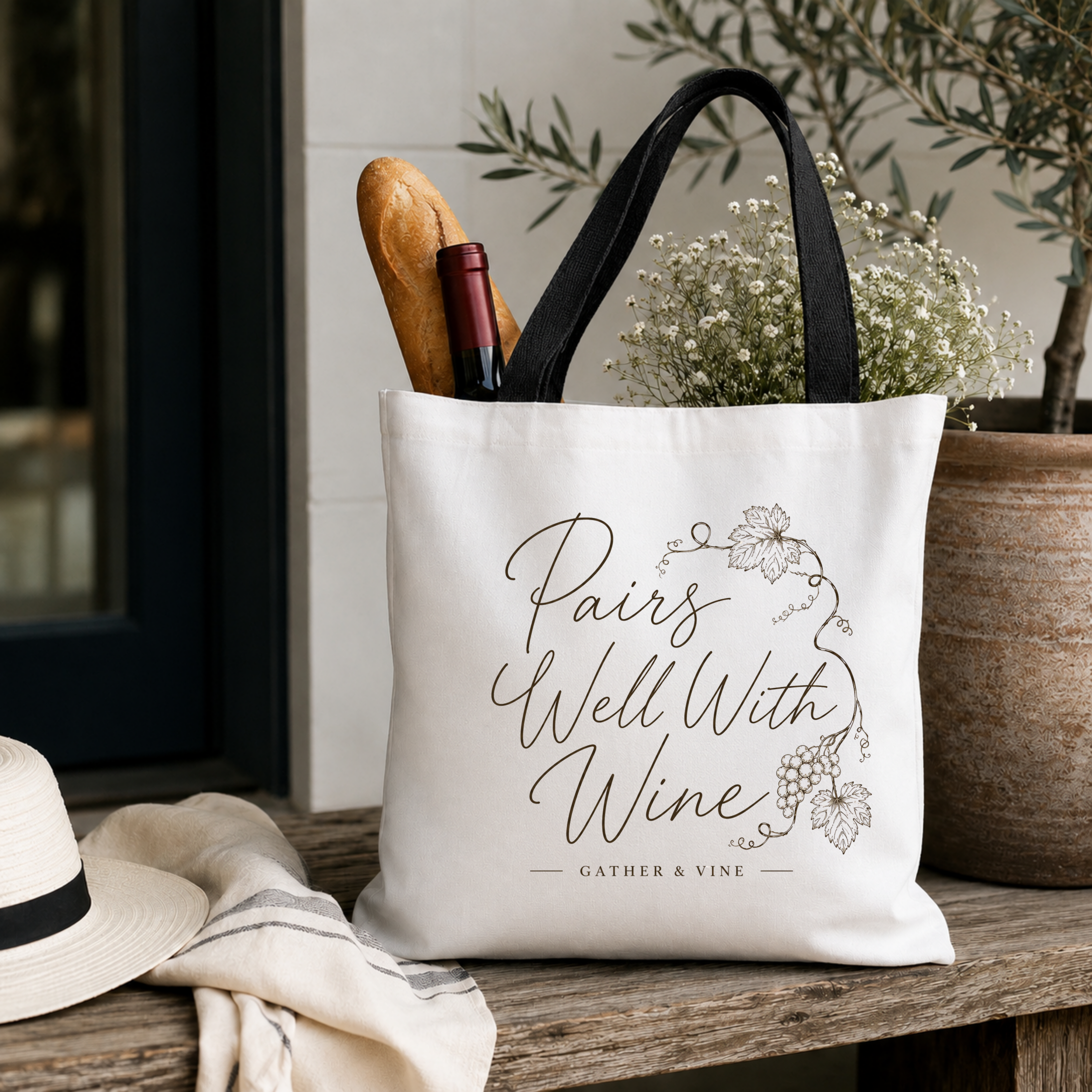 Pairs Well With Wine Tote