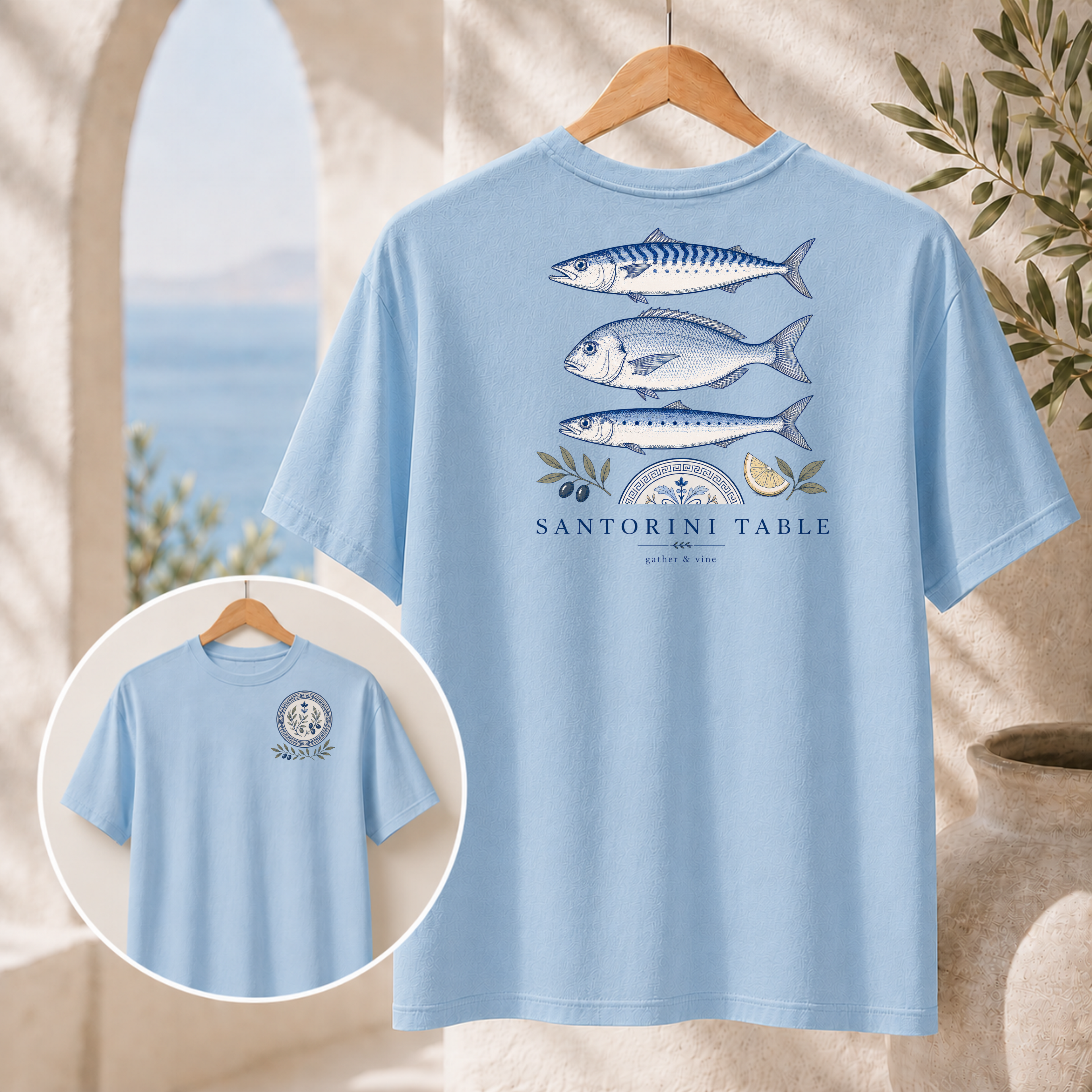 Santorini Table T-Shirt