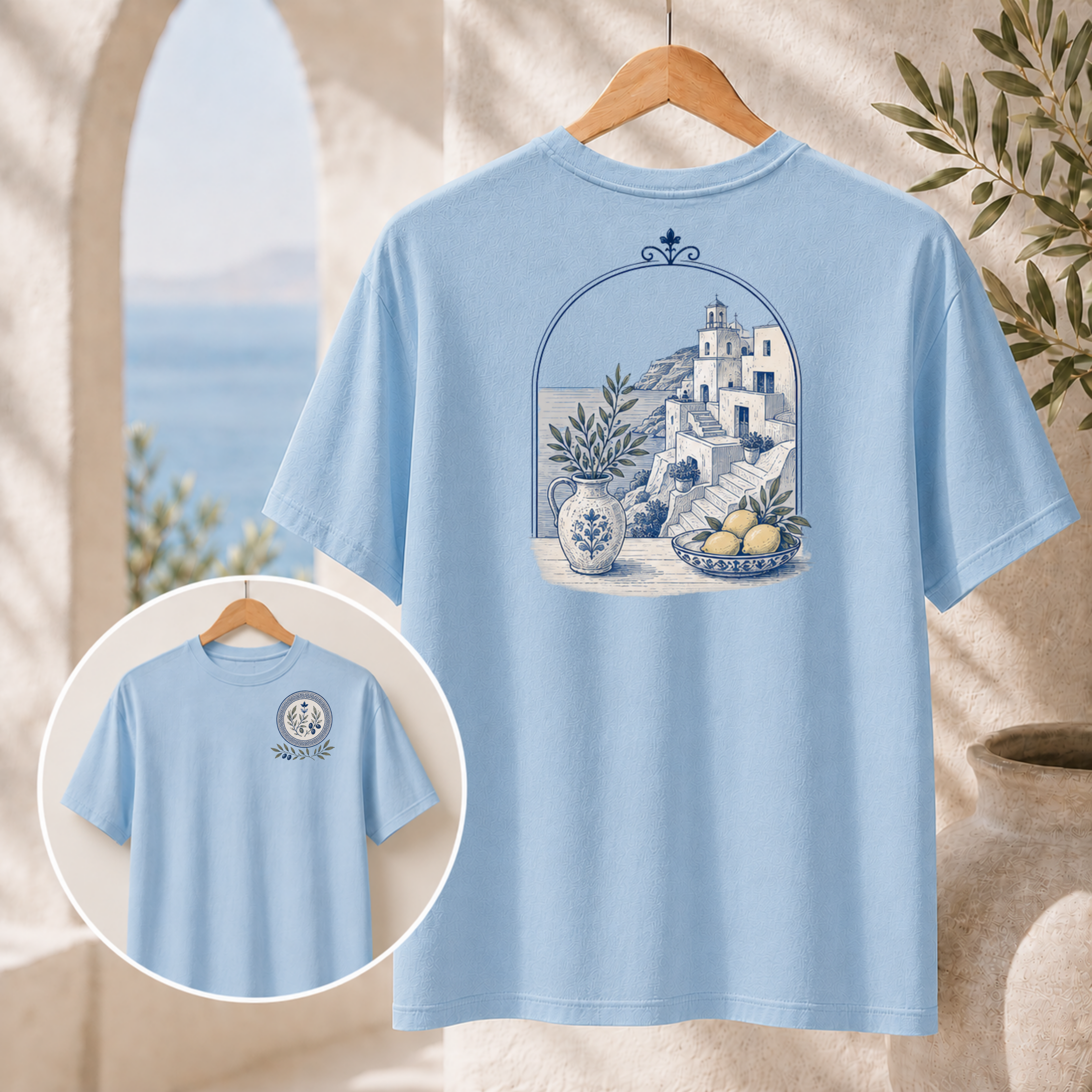 Set for Santorini T-Shirt