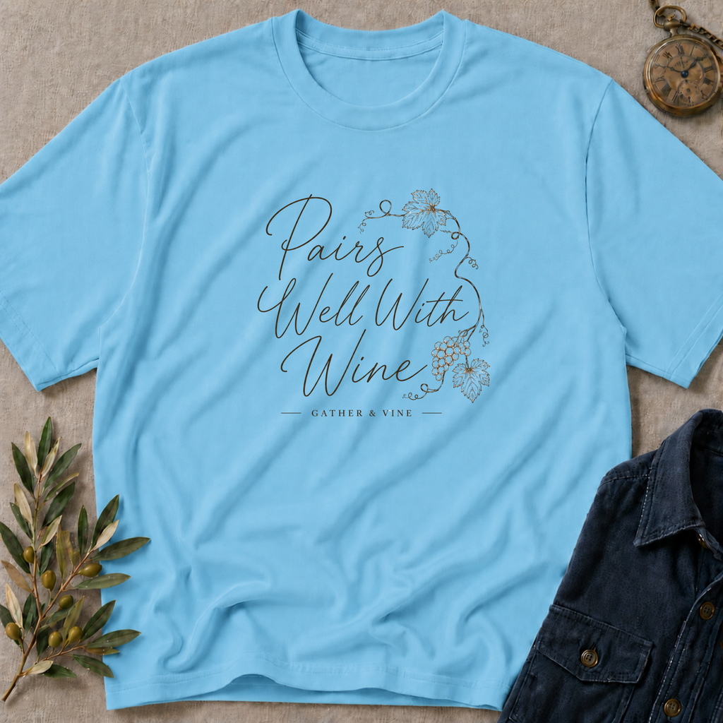 Pairs Well With Wine T-Shirt