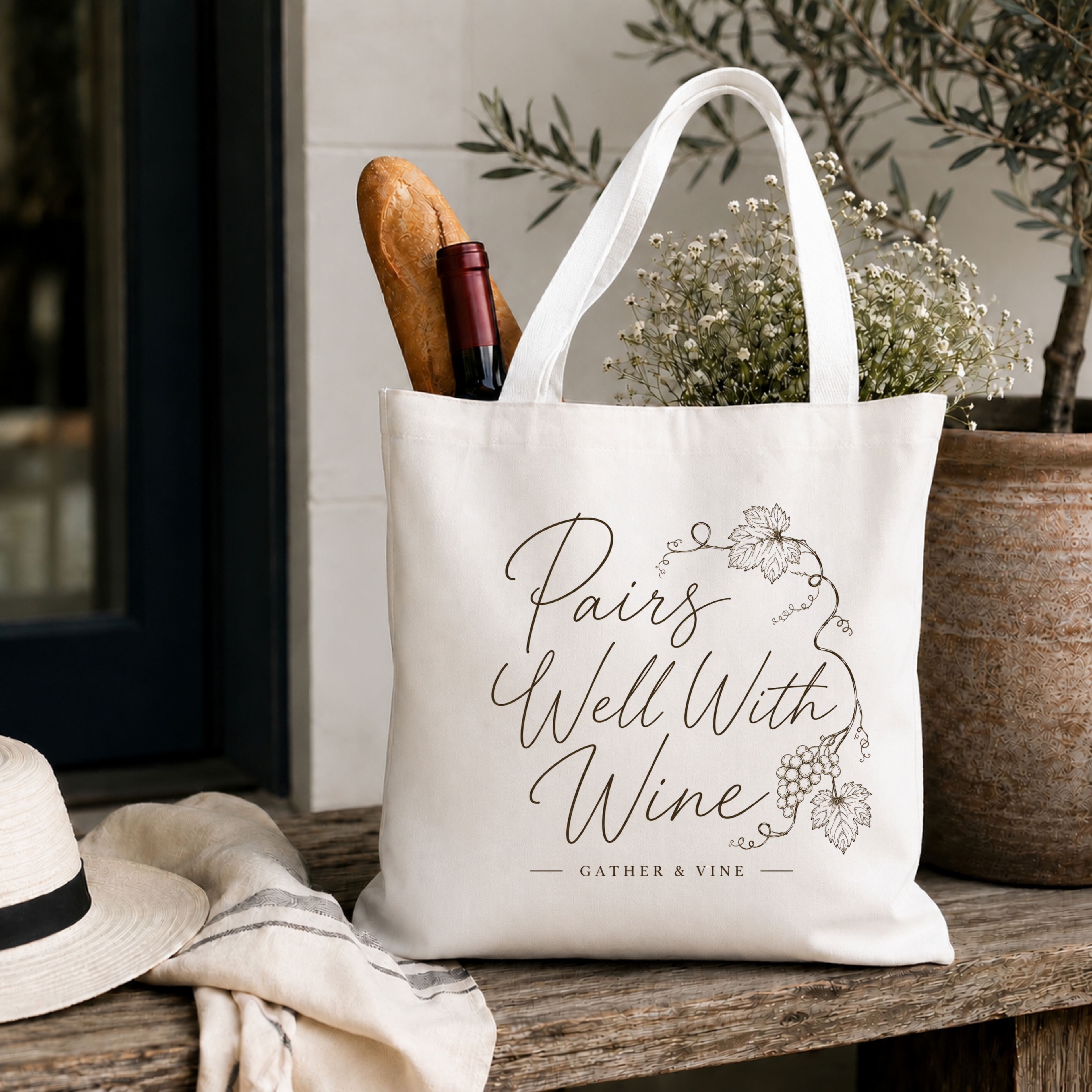 Pairs Well With Wine Tote